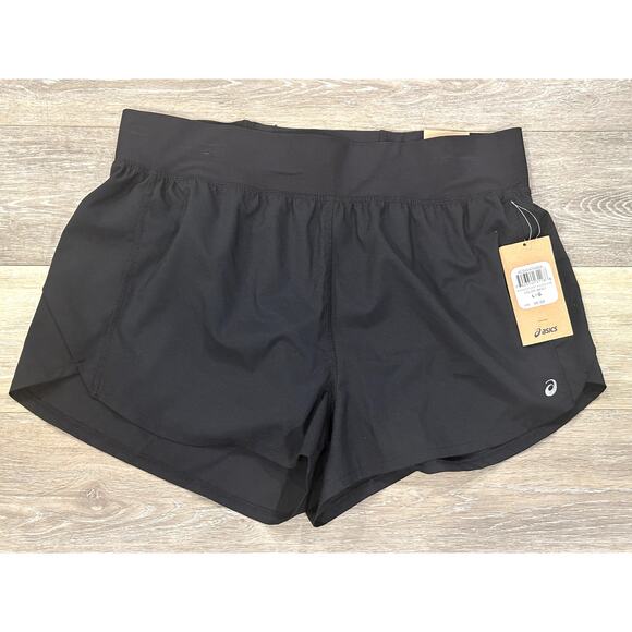 Asics Black Shorts Women's Lined Running Shorts Large - Picture 1 of 2